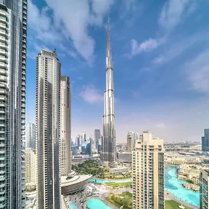 شقة Downtown Luxury - Stunning Burj Khalifa View - 5 Minutes Walk To Mall, دبي
